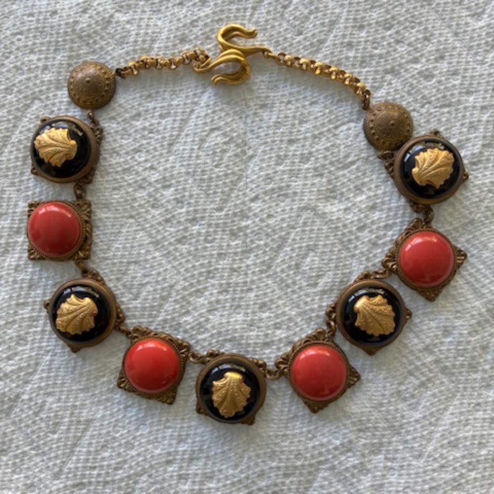 DESIGNER "PATRICE " ETRUSCAN REVIVAL NECKLACE